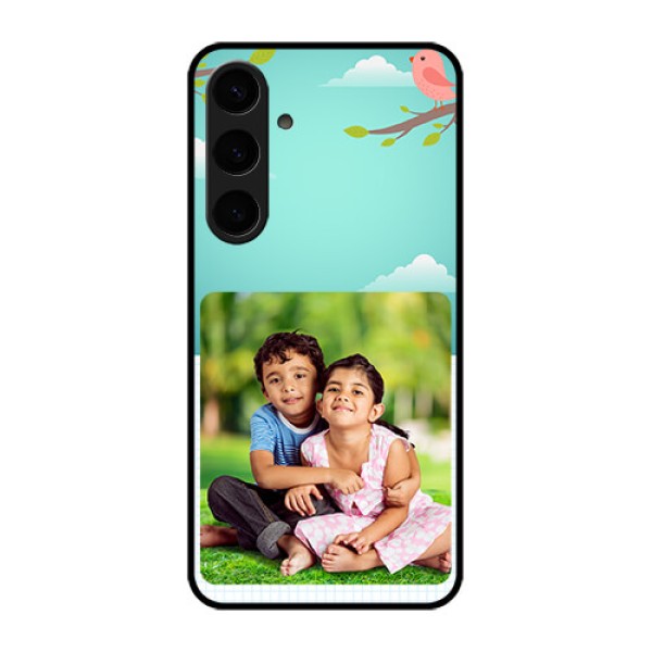Samsung Galaxy S24 Plus 5G Custom Glass Phone Case - Doodle Love Design