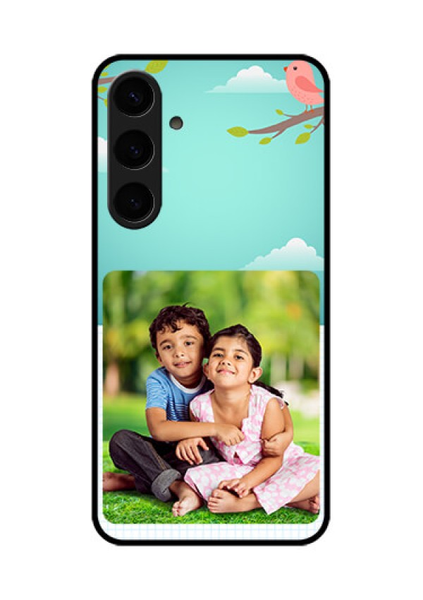 Samsung Galaxy S24 Plus 5G Custom Glass Phone Case - Doodle Love Design