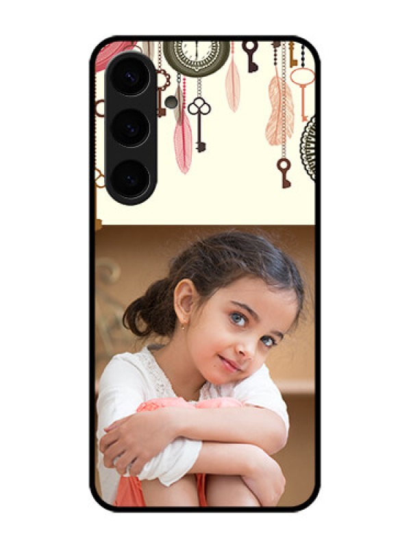 Custom Samsung Galaxy S24 Plus 5G Custom Glass Phone Case - Boho Style Design