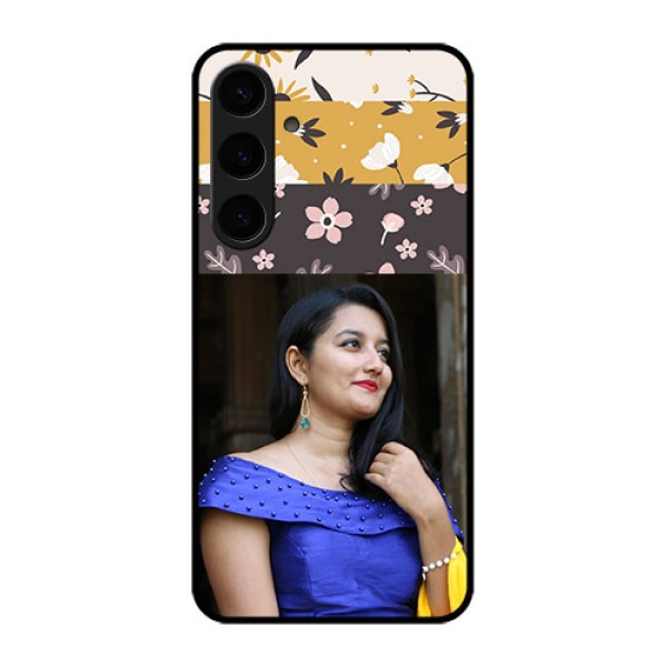 Samsung Galaxy S24 Plus 5G Custom Glass Phone Case - Stylish Floral Design Samsung Galaxy S24 Plus 5G Custom Glass Phone Case - Stylish Floral Design