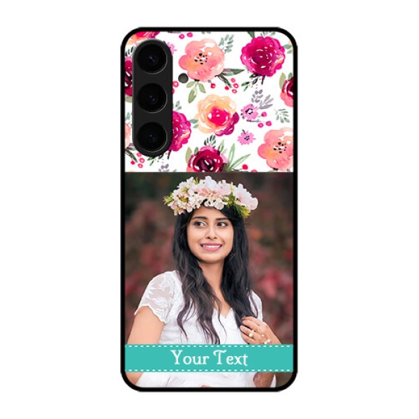 Samsung Galaxy S24 Plus 5G Custom Glass Phone Case - Water Colors Floral Design Samsung Galaxy S24 Plus 5G Custom Glass Phone Case - Water Colors Floral Design