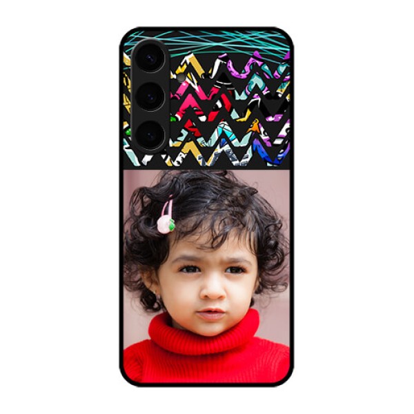 Samsung Galaxy S24 Plus 5G Custom Glass Phone Case - Neon Abstract Design