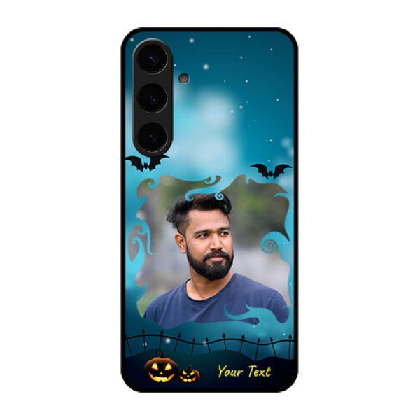 Samsung Galaxy S24 Plus 5G Custom Glass Phone Case - Halloween Frame Design Samsung Galaxy S24 Plus 5G Custom Glass Phone Case - Halloween Frame Design