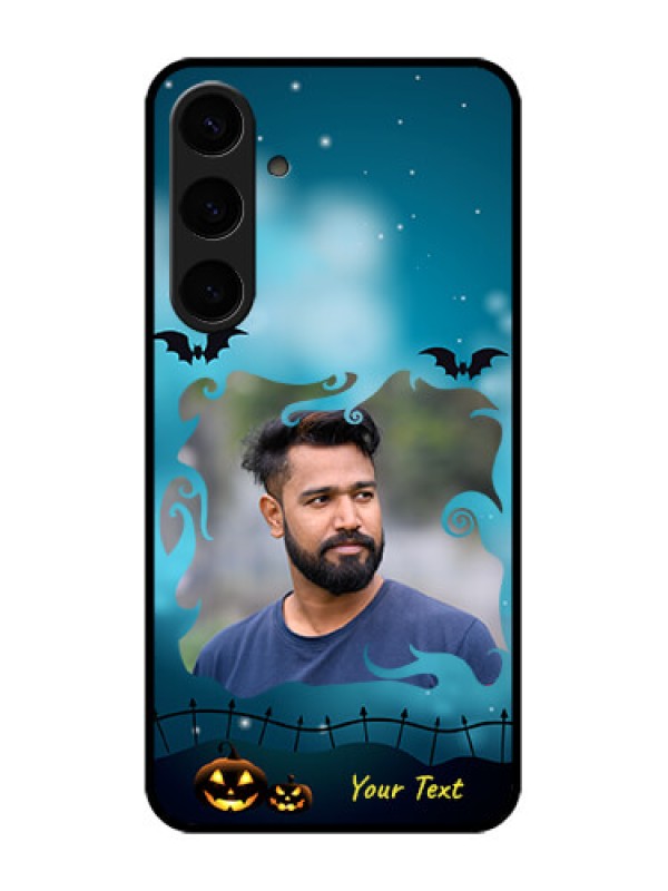 Custom Samsung Galaxy S24 Plus 5G Custom Glass Phone Case - Halloween Frame Design