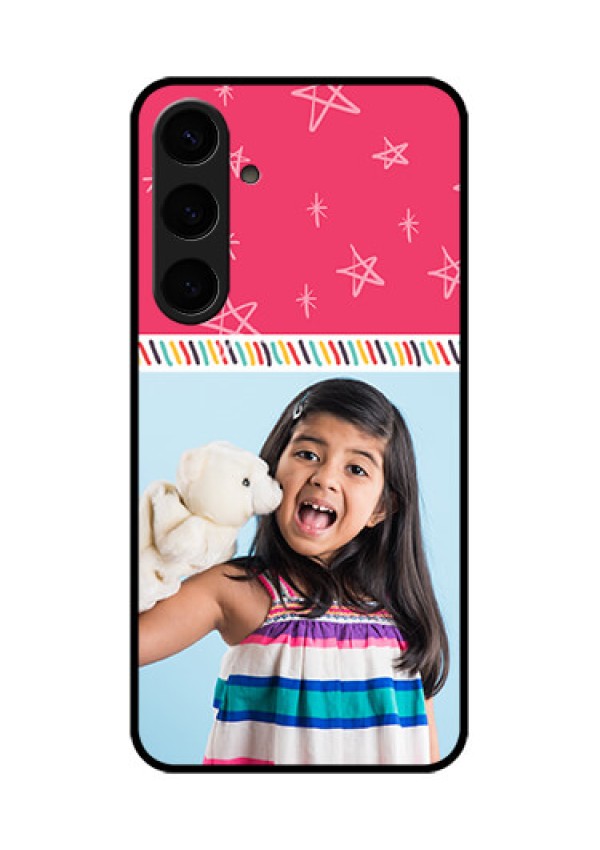 Samsung Galaxy S24 Plus 5G Custom Glass Phone Case - Line Art Design