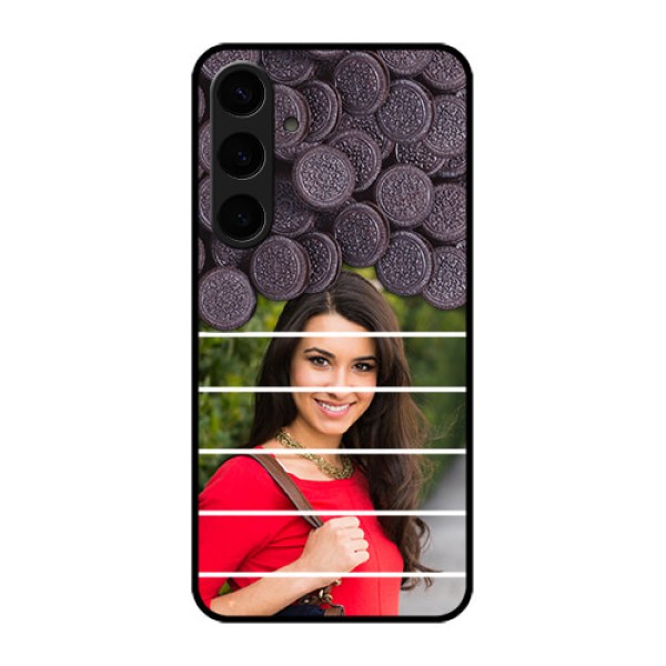 Samsung Galaxy S24 Plus 5G Custom Glass Phone Case - With Oreo Biscuit Design Samsung Galaxy S24 Plus 5G Custom Glass Phone Case - With Oreo Biscuit Design