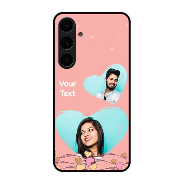 Samsung Galaxy S24 Plus 5G Custom Glass Phone Case - Love Doodle Design