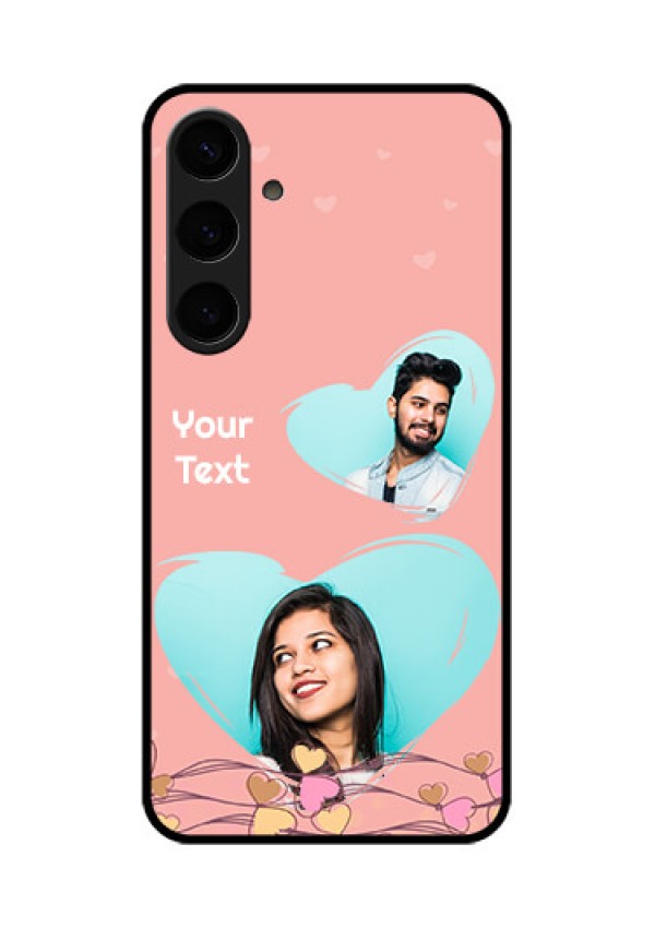 Samsung Galaxy S24 Plus 5G Custom Glass Phone Case - Love Doodle Design