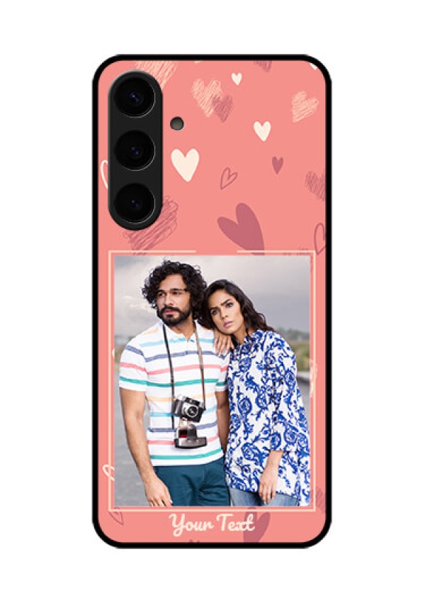 Samsung Galaxy S24 Plus 5G Custom Glass Phone Case - Love Doodle Art Design
