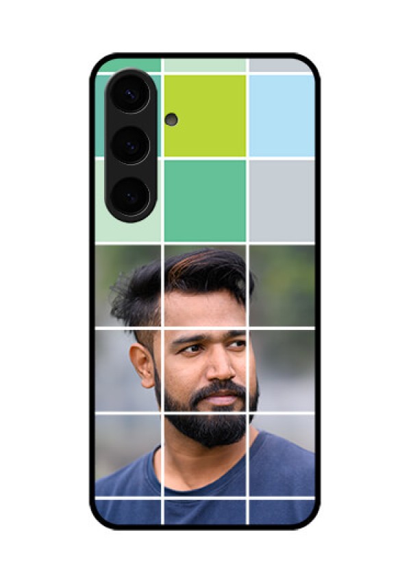 Samsung Galaxy S24 Plus 5G Custom Glass Phone Case - With White Box Pattern