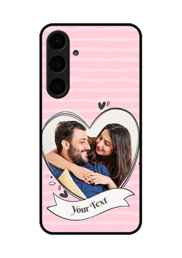 Samsung Galaxy S24 Plus 5G Custom Glass Phone Case - Vintage Heart Design
