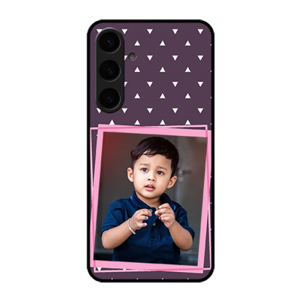 Samsung Galaxy S24 Plus 5G Custom Glass Phone Case - Triangle Pattern Dotted Design Samsung Galaxy S24 Plus 5G Custom Glass Phone Case - Triangle Pattern Dotted Design