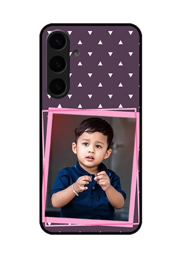 Samsung Galaxy S24 Plus 5G Custom Glass Phone Case - Triangle Pattern Dotted Design