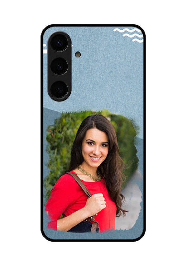 Samsung Galaxy S24 Plus 5G Custom Glass Phone Case - Grunge Line Art Design