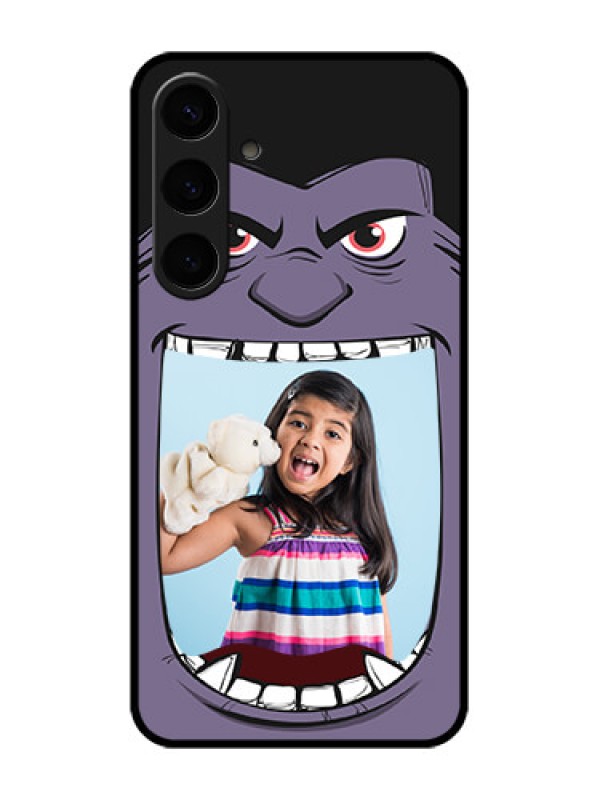 Custom Samsung Galaxy S24 Plus 5G Custom Glass Phone Case - Angry Monster Design