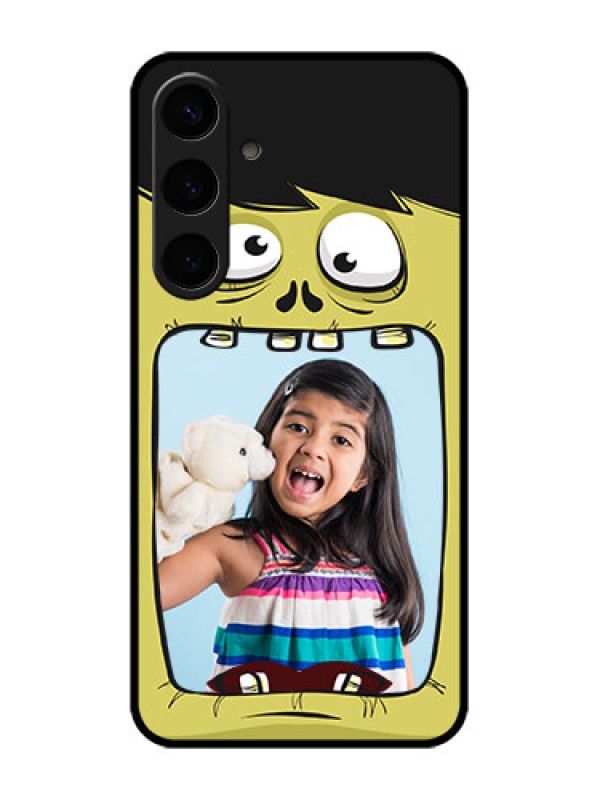 Custom Samsung Galaxy S24 Plus 5G Custom Glass Phone Case - Cartoon Monster Back Case Design