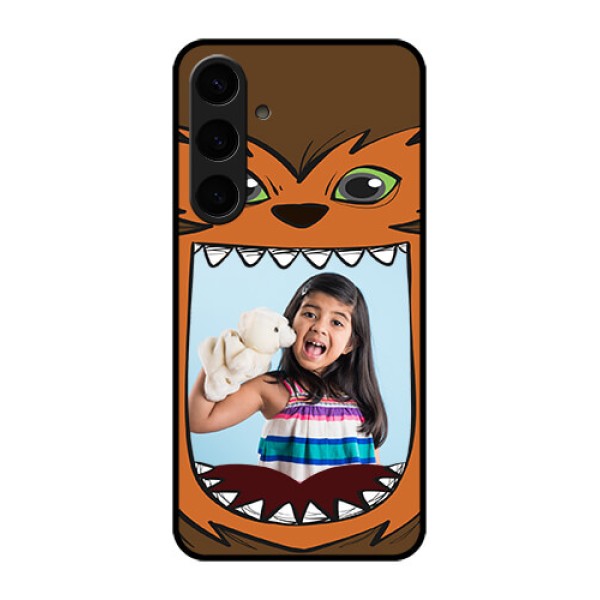 Samsung Galaxy S24 Plus 5G Custom Glass Phone Case - Owl Monster Back Case Design Samsung Galaxy S24 Plus 5G Custom Glass Phone Case - Owl Monster Back Case Design
