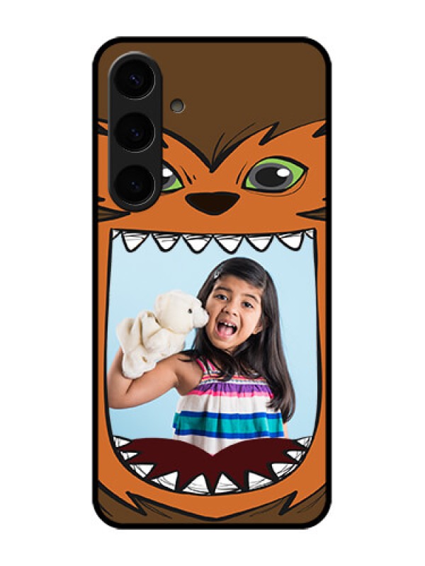 Custom Samsung Galaxy S24 Plus 5G Custom Glass Phone Case - Owl Monster Back Case Design