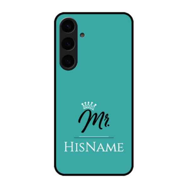 Samsung Galaxy S24 Plus 5G Custom Glass Phone Case - Mr With Name Design