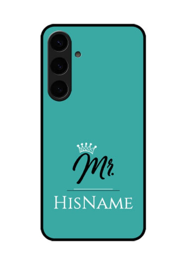 Samsung Galaxy S24 Plus 5G Custom Glass Phone Case - Mr With Name Design
