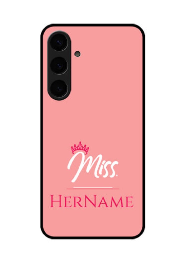 Samsung Galaxy S24 Plus 5G Custom Glass Phone Case - Mrs With Name Design