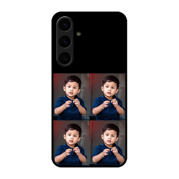 Samsung Galaxy S24 Plus 5G Custom Glass Phone Case - 4 Image Holder Design