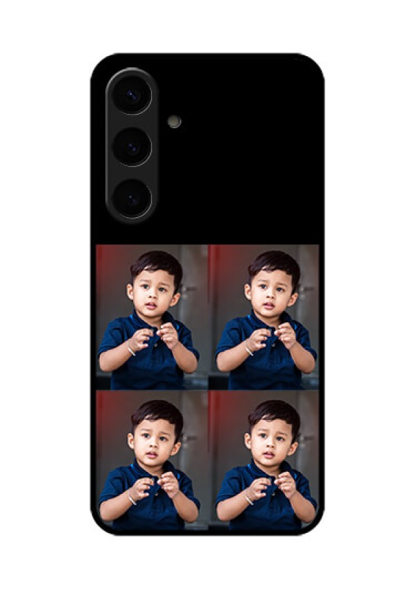 Samsung Galaxy S24 Plus 5G Custom Glass Phone Case - 4 Image Holder Design