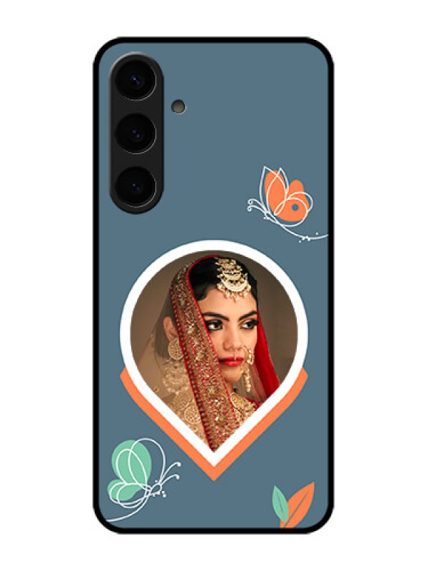 Custom Samsung Galaxy S24 Plus 5G Custom Glass Phone Case - Droplet Butterflies Design