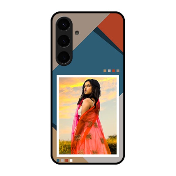 Samsung Galaxy S24 Plus 5G Custom Glass Phone Case - Retro Color Pallet Design Samsung Galaxy S24 Plus 5G Custom Glass Phone Case - Retro Color Pallet Design