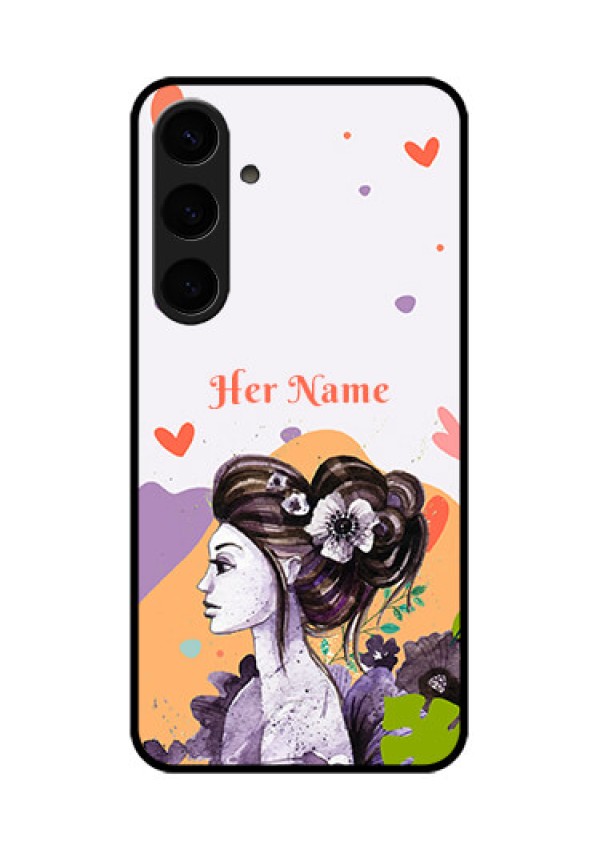 Samsung Galaxy S24 Plus 5G Custom Glass Phone Case - Woman And Nature Design