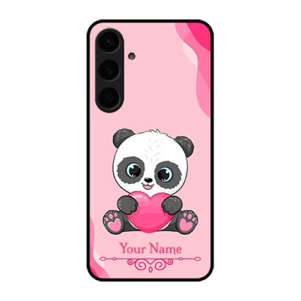 Samsung Galaxy S24 Plus 5G Custom Glass Phone Case - Cute Panda Design