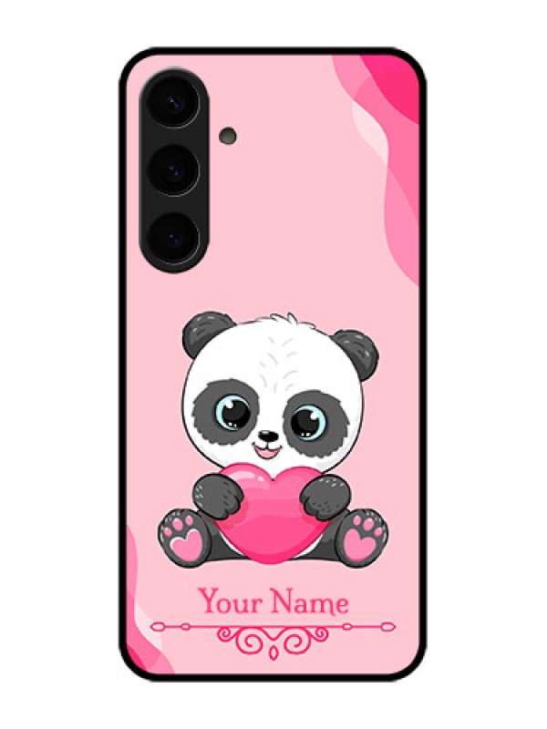 Custom Samsung Galaxy S24 Plus 5G Custom Glass Phone Case - Cute Panda Design