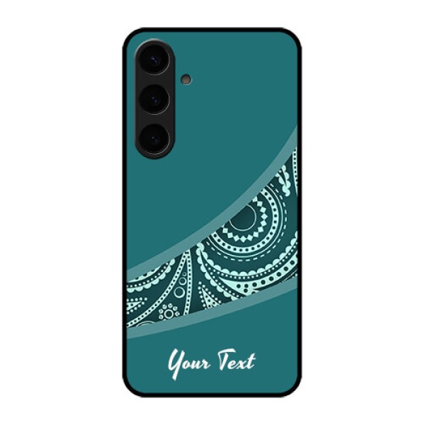 Samsung Galaxy S24 Plus 5G Custom Glass Phone Case - Semi Visible Floral Design