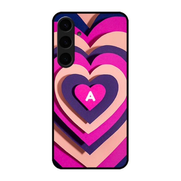 Samsung Galaxy S24 Plus 5G Custom Glass Phone Case - Cute Heart Pattern Design Samsung Galaxy S24 Plus 5G Custom Glass Phone Case - Cute Heart Pattern Design