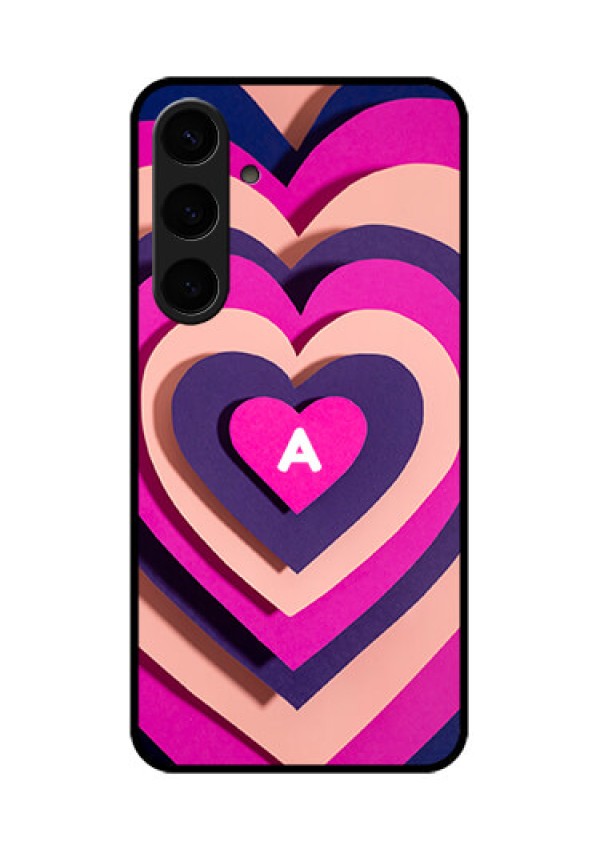 Samsung Galaxy S24 Plus 5G Custom Glass Phone Case - Cute Heart Pattern Design