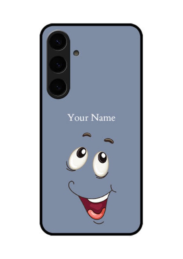 Samsung Galaxy S24 Plus 5G Custom Glass Phone Case - Laughing Cartoon Face Design