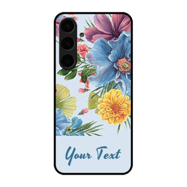 Samsung Galaxy S24 Plus 5G Custom Glass Phone Case - Stunning Watercolored Flowers Painting Design Samsung Galaxy S24 Plus 5G Custom Glass Phone Case - Stunning Watercolored Flowers Painting Design