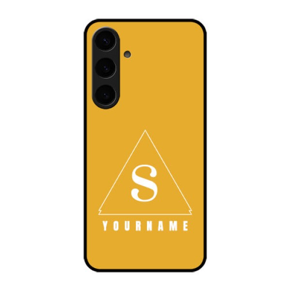Samsung Galaxy S24 Plus 5G Custom Glass Phone Case - Simple Triangle Design Samsung Galaxy S24 Plus 5G Custom Glass Phone Case - Simple Triangle Design