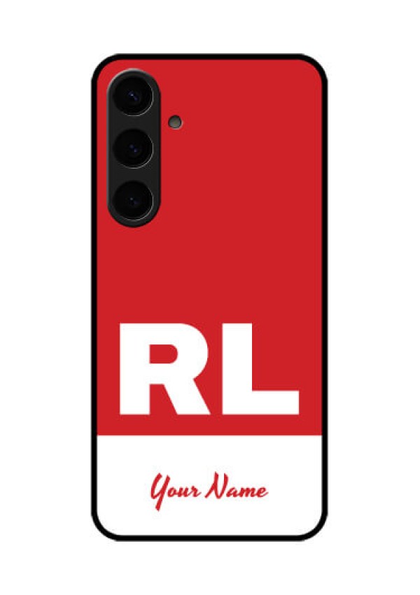 Samsung Galaxy S24 Plus 5G Custom Glass Phone Case - Dual Tone Custom Text Design
