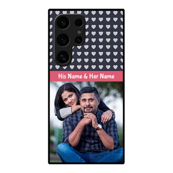 Samsung Galaxy S24 Ultra 5G Custom Glass Phone Case - Love Symbols Design