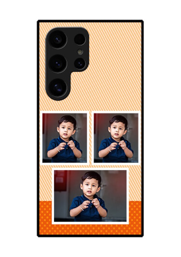 Samsung Galaxy S24 Ultra 5G Custom Glass Phone Case - Bulk Photos Upload Design