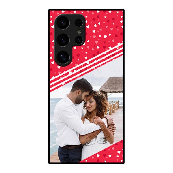 Samsung Galaxy S24 Ultra 5G Custom Glass Phone Case - Valentines Gift Design