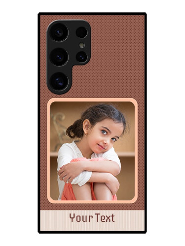 Custom Samsung Galaxy S24 Ultra 5G Custom Glass Phone Case - Simple Pic Upload Design