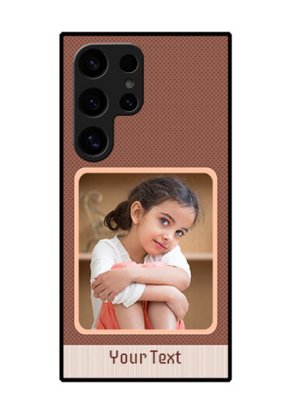 Samsung Galaxy S24 Ultra 5G Custom Glass Phone Case - Simple Pic Upload Design