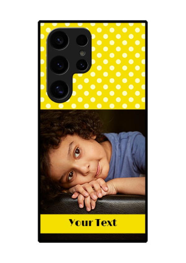 Samsung Galaxy S24 Ultra 5G Custom Glass Phone Case - Bright Yellow Case Design