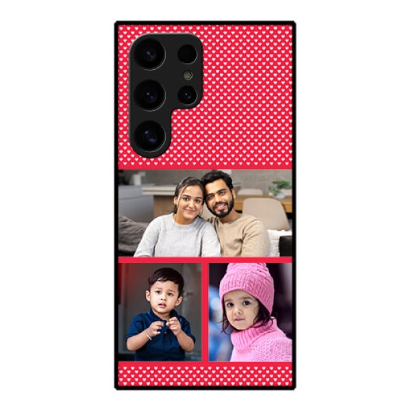 Samsung Galaxy S24 Ultra 5G Custom Glass Phone Case - Bulk Photo Upload Design