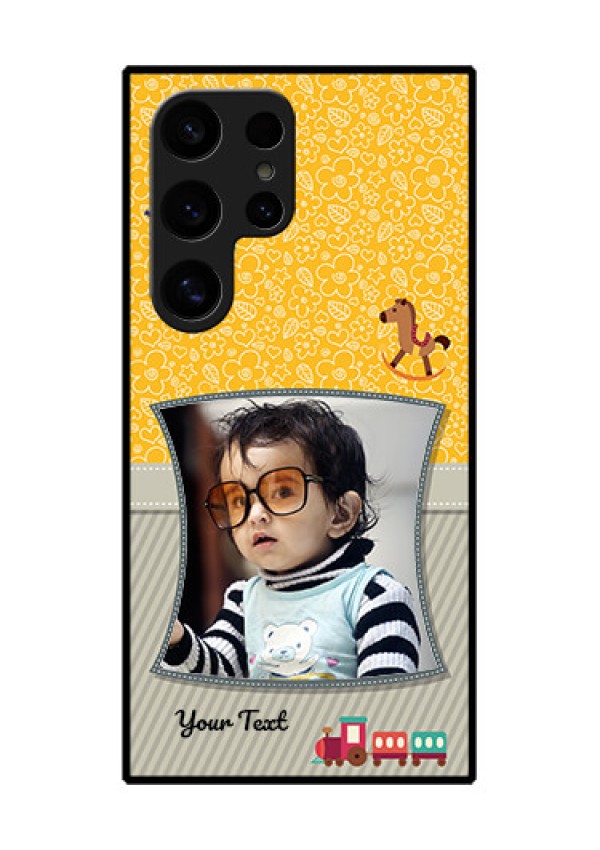 Samsung Galaxy S24 Ultra 5G Custom Glass Phone Case - Baby Picture Upload Design