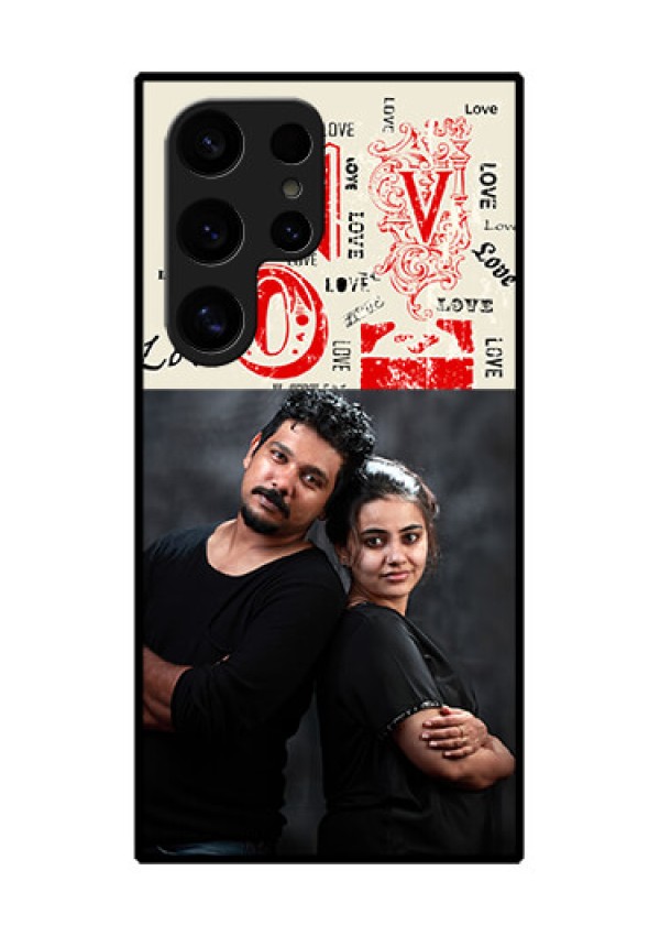 Samsung Galaxy S24 Ultra 5G Custom Glass Phone Case - Trendy Love Design Case