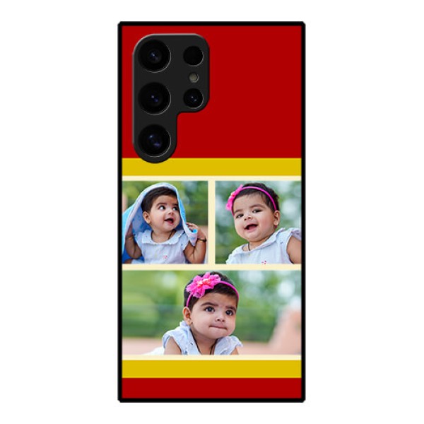 Samsung Galaxy S24 Ultra 5G Custom Glass Phone Case - Multiple Pic Upload Design Samsung Galaxy S24 Ultra 5G Custom Glass Phone Case - Multiple Pic Upload Design