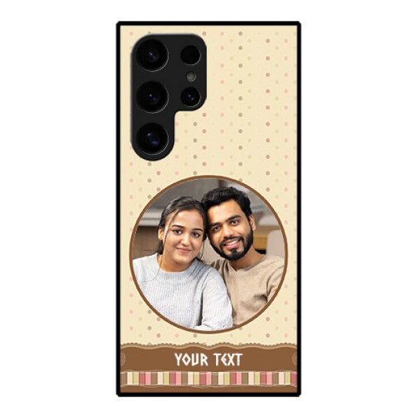 Samsung Galaxy S24 Ultra 5G Custom Glass Phone Case - Brown Dotted Mobile Case Design Samsung Galaxy S24 Ultra 5G Custom Glass Phone Case - Brown Dotted Mobile Case Design